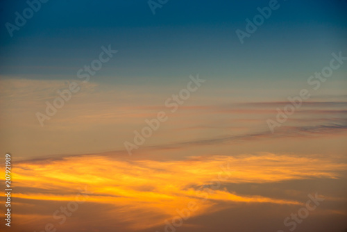 beautiful Cloudy sunrise sky background © joesayhello