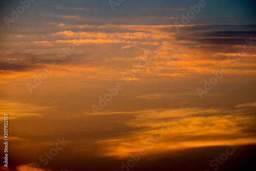 beautiful Cloudy sunrise sky background © joesayhello