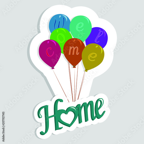 Luftballons mit dem Worten Welcome Home