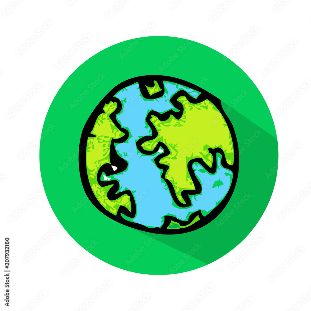 Globe earth vector icon Globe earth vector icon