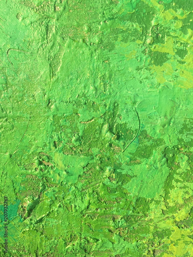 Organic matter background green painting texture. Organic matter background green painting texture.