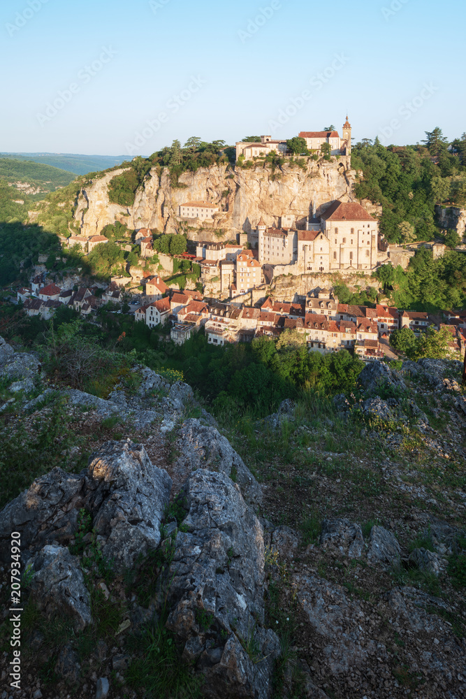 Village of Rocamadour in Lot department in France. 