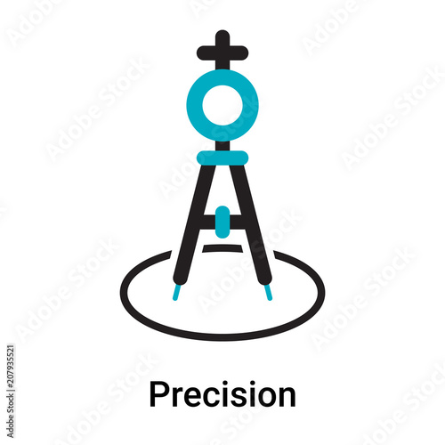Precision icon vector sign and symbol isolated on white background, Precision logo concept