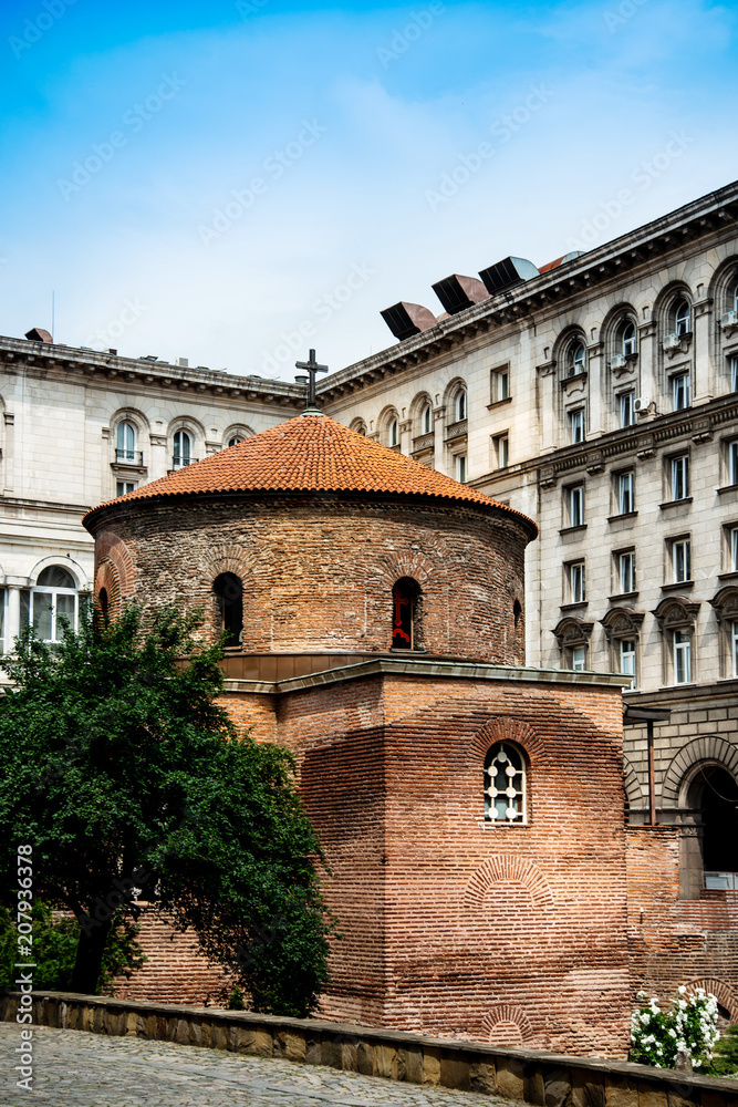 Church of St George is an Early Christian red brick rotunda that is considered the oldest building in Sofia