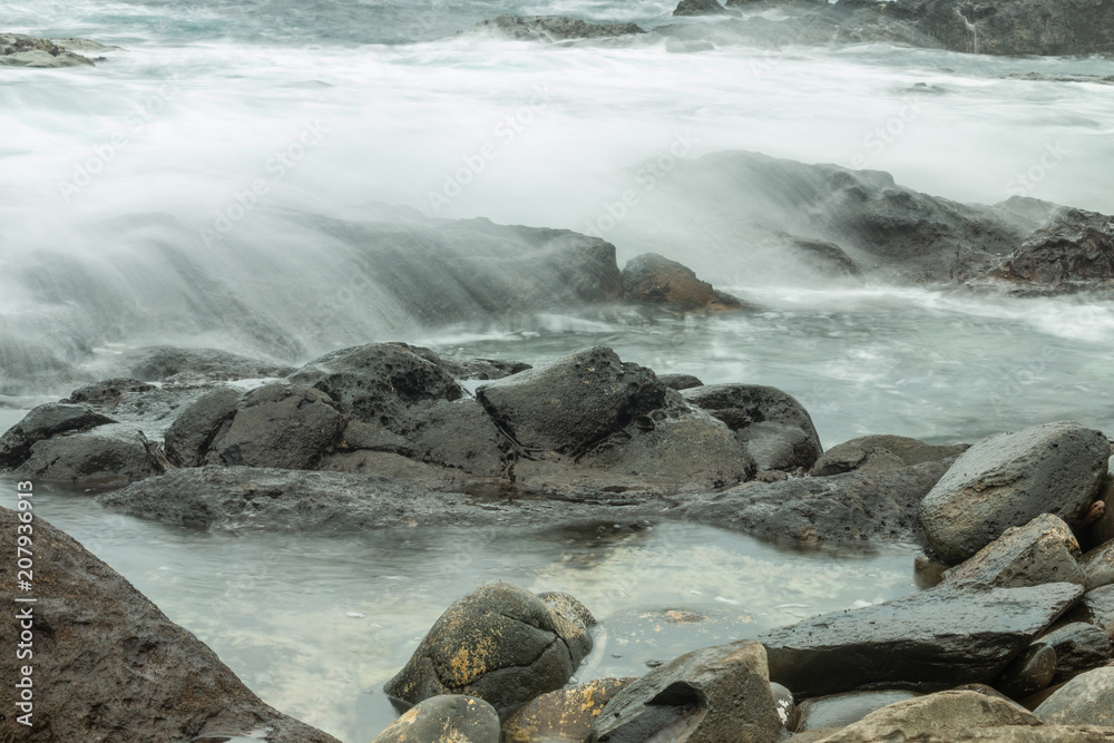 Waves Crashing into the Rocky Maui Coast Waves Crashing into the Rocky Maui Coast