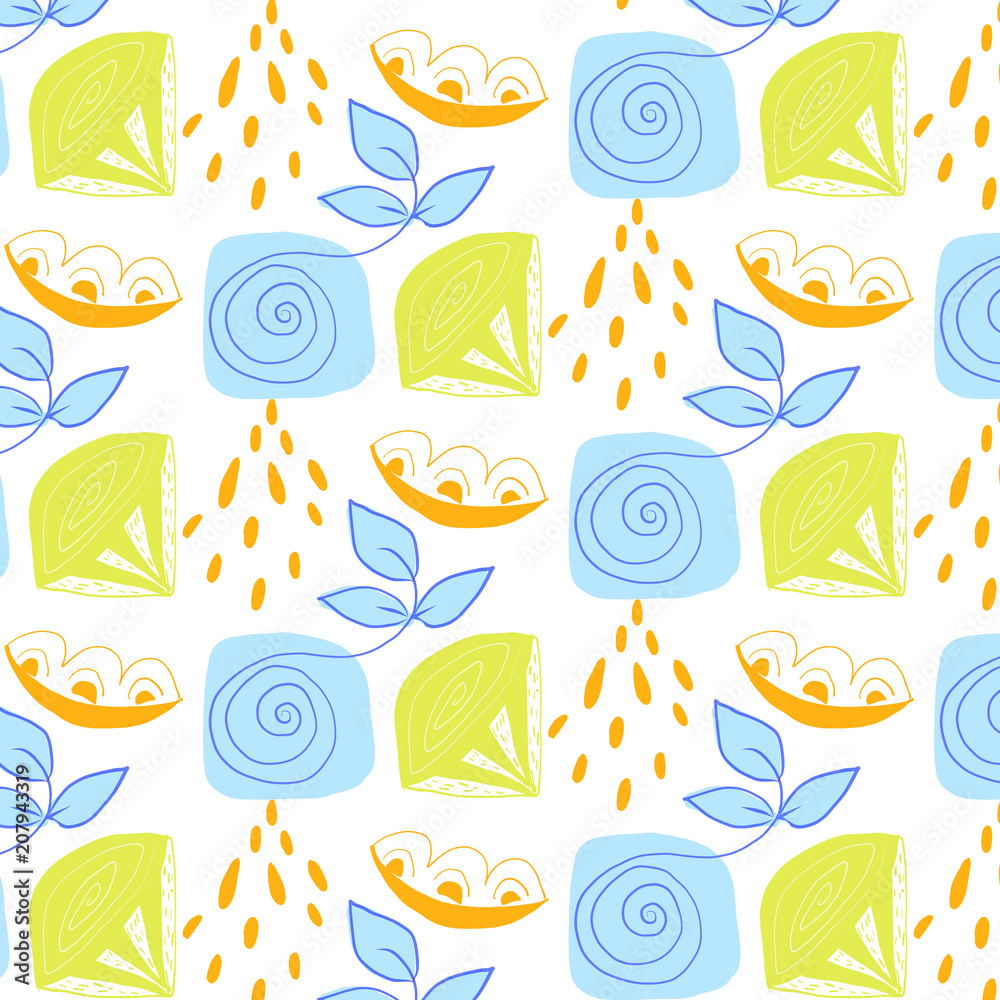 Creative doodle art header patterned Creative doodle art header patterned