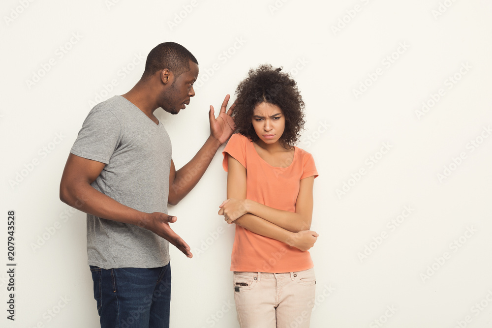 Break up, angry couple shouting at each other Break up, angry couple shouting at each other