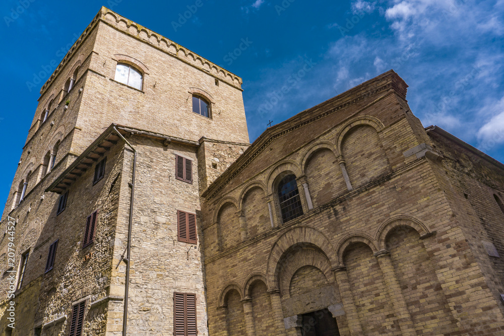 Chiesa San Bartolo in San Gimignano in Tuscany, Italy