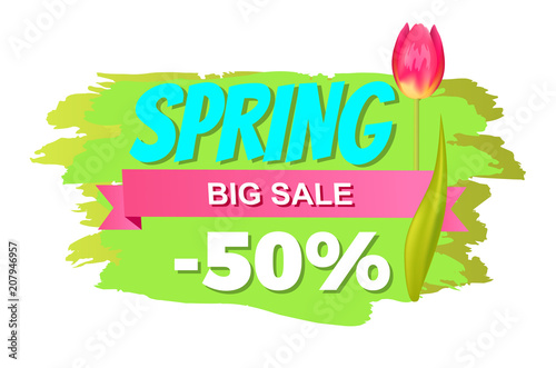 Spring Big Sale -50 Off Advertisement Label Tulip