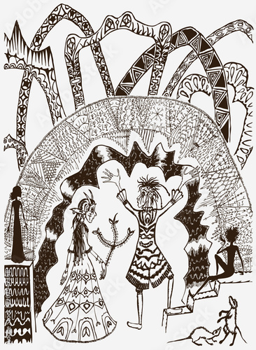 Fabulous creatures come into the magical gates