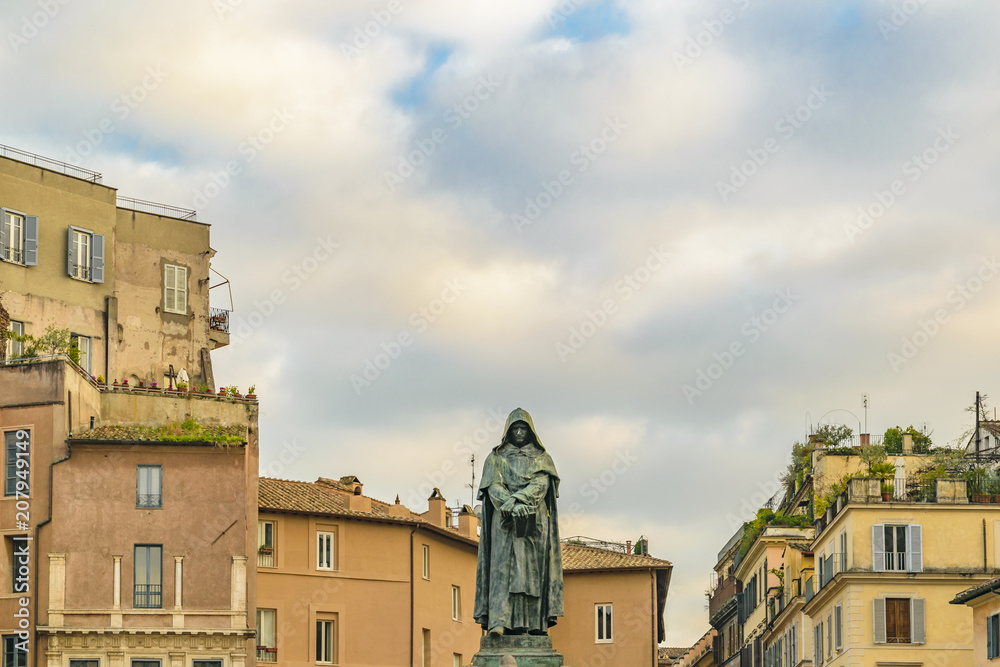 Giordano Bruno Sculpture, Rome, Italy