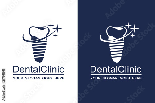 abstract dental icon collection for dental clinic
