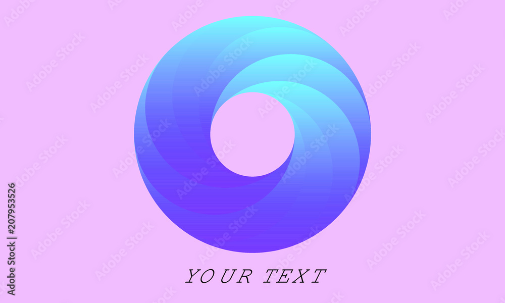Simple swirl logo. Simple swirl logo.