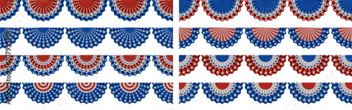 Background with Bunting Decoration