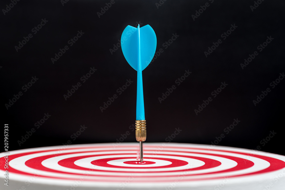 light blue dark hit on the center of target dark board light blue dark hit on the center of target dark board