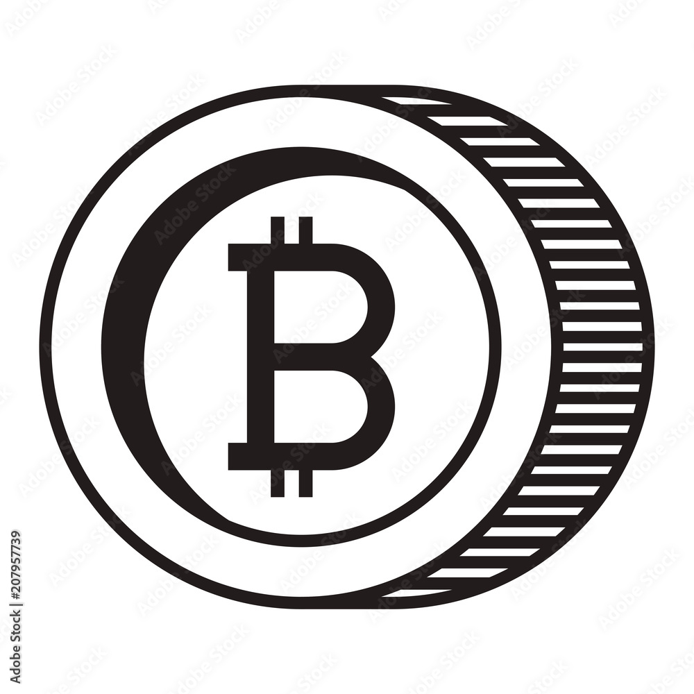 bitcoin commerce technology icon vector illustration design bitcoin commerce technology icon vector illustration design