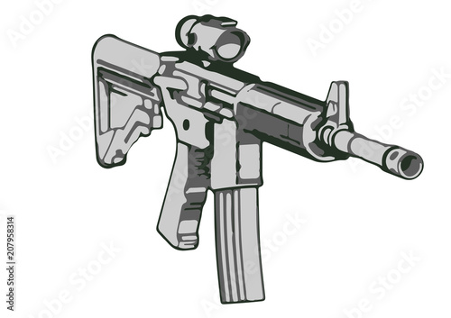 sketch of military vector weapon