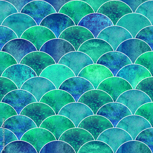 Mermaid scale wave japanese...