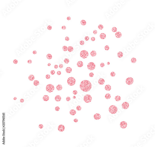 Closeup of scattered pink g...