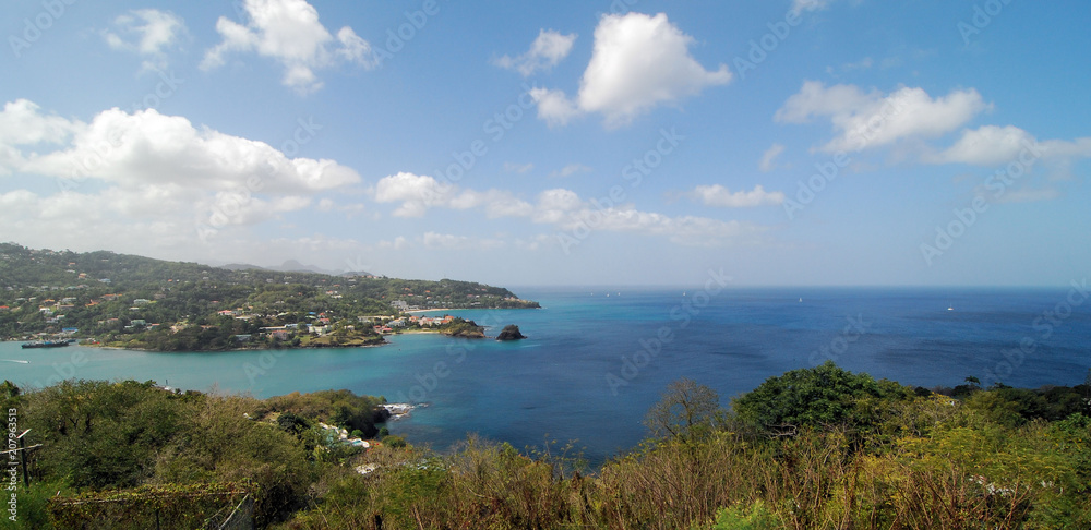 The Island of St Lucia / View from the Caribbean Island of Saint Lucia 