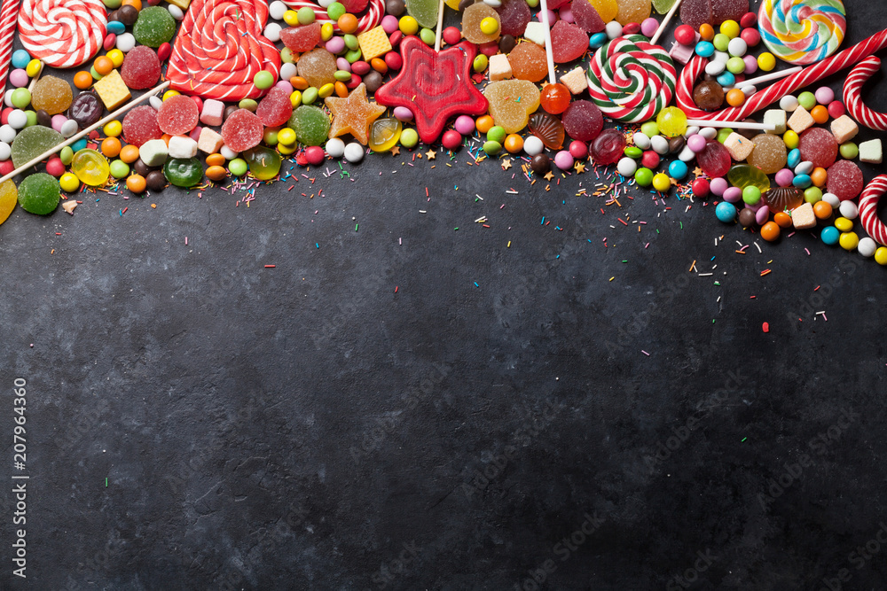 Fototapeta premium Colorful sweets