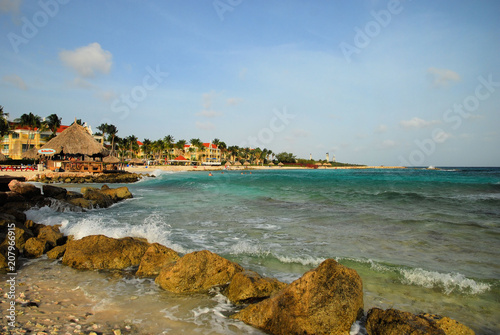 Views from Curacao / South American Island of Curacao north of the coastline of Venezuela
