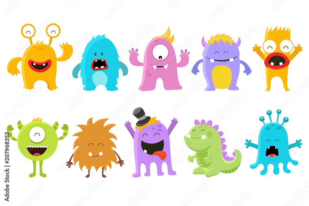 Fototapeta premium Cute Monster Collection
