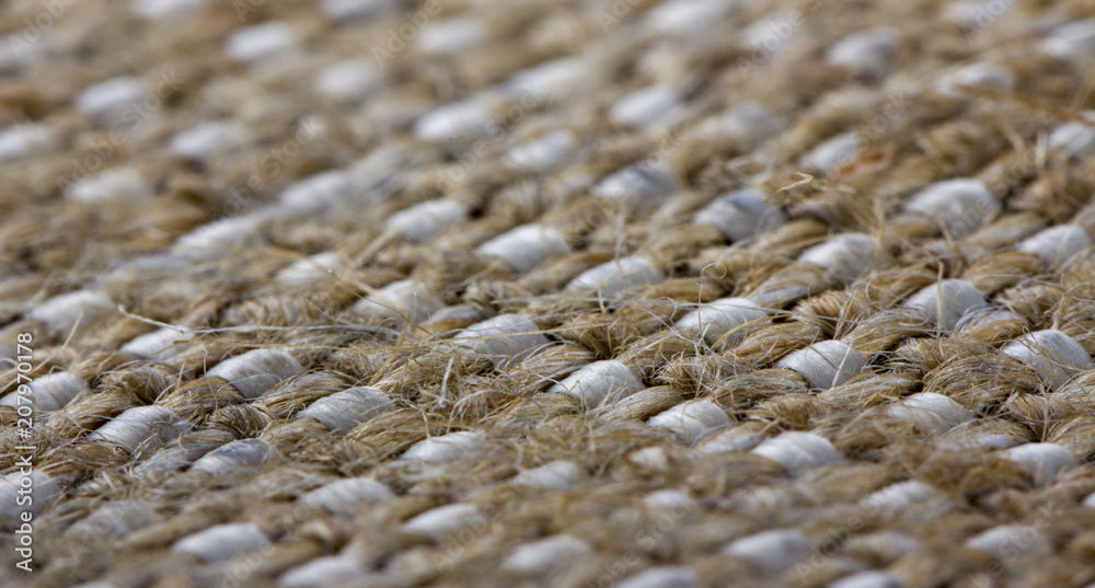 Sack, rough cloth made of natural material, close-up