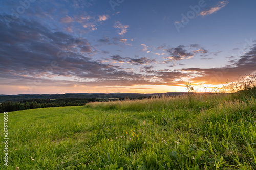 Sonnenuntergang auf der Passh  he Heidburg