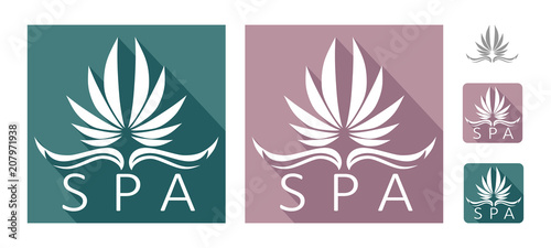 flowers design vector for spa, boutique, beauty salon, cosmetician, shop, yoga class, hotel and resort