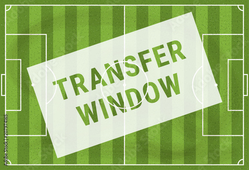 Soccer - Football transfer window vector design.