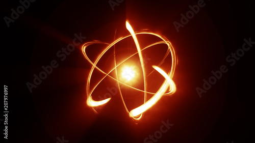 Animated Atom Title
