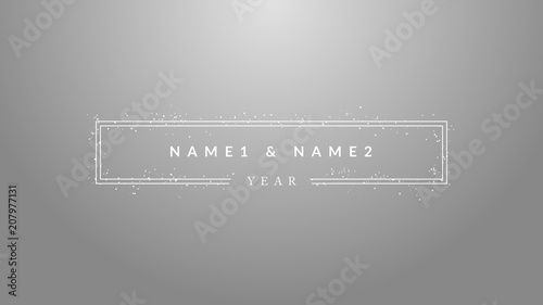 Silver Outlined Title