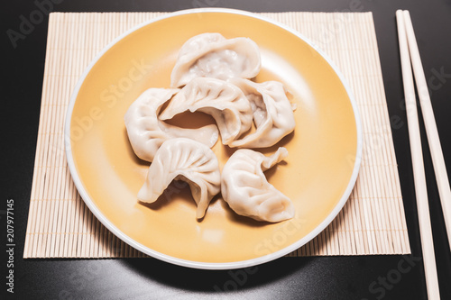 Steamed ravioli are a typical oriental food with many variations