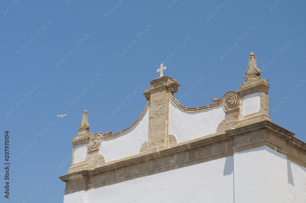 Obraz premium chiesa,architettura,cielo,azzurro,gabbiano,veduta,estate