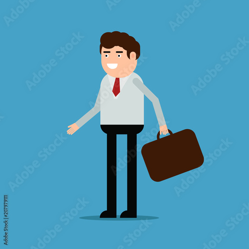 Businessman with a diplomat