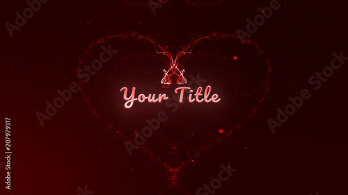 Heart Particles Title
