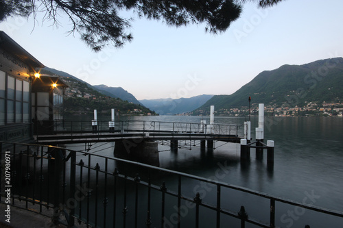 a beautiful picturesque view from Cernobbio, Como, Italy