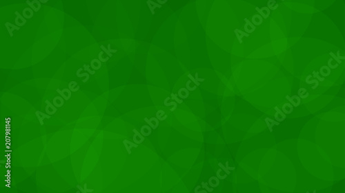 Abstract background of translucent circles in green colors