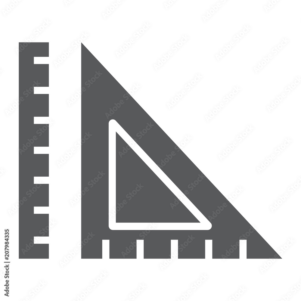 Geometry glyph icon, school and education, ruler sign vector graphics, a solid pattern on a white background, eps 10. Geometry glyph icon, school and education, ruler sign vector graphics, a solid pattern on a white background, eps 10.