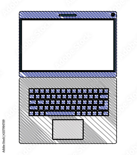 laptop computer isolated icon vector illustration design