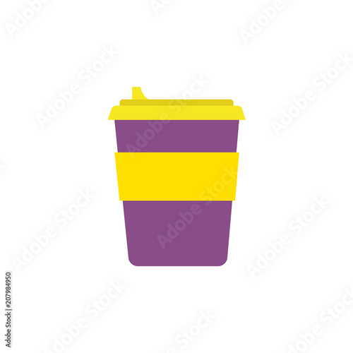 Simple Vector Illustration: Coffee Cup.