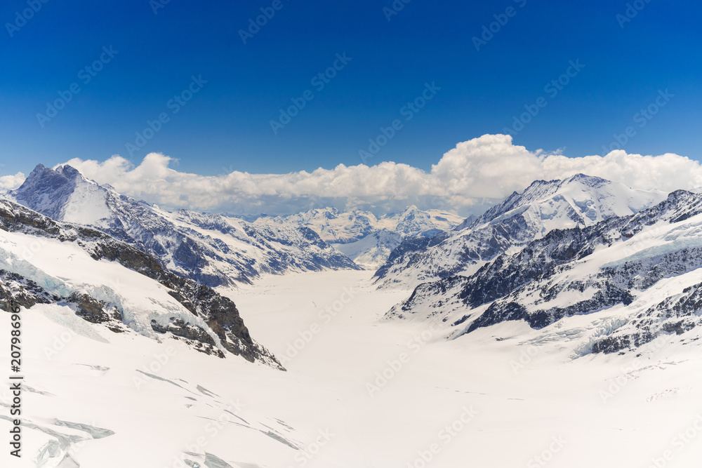 Glacier  at top of jungfraujoch