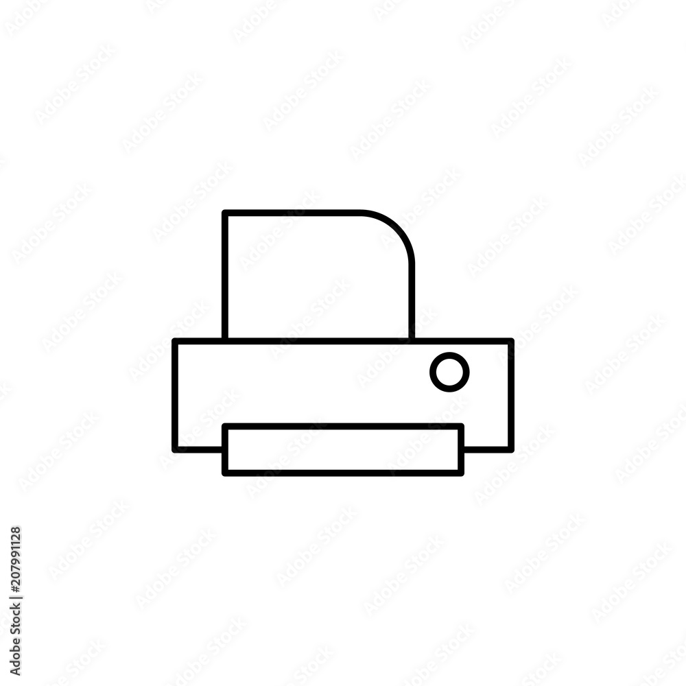 Printer outline icon. Element of simple education icon for mobile concept and web apps. Thin line Printer outline icon can be used for web and mobile Printer outline icon. Element of simple education icon for mobile concept and web apps. Thin line Printer outline icon can be used for web and mobile