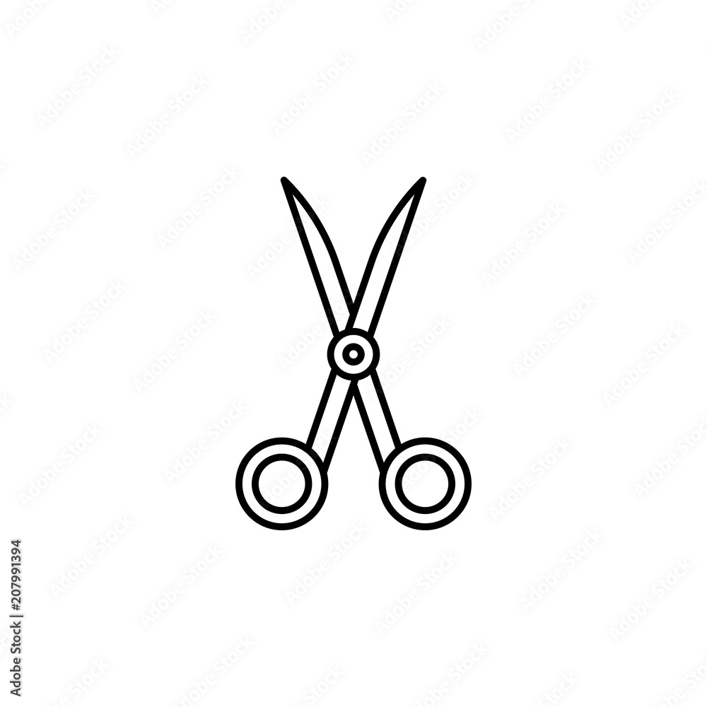 scissors outline icon. Element of simple education icon for mobile concept and web apps. Thin line scissors outline icon can be used for web and mobile scissors outline icon. Element of simple education icon for mobile concept and web apps. Thin line scissors outline icon can be used for web and mobile