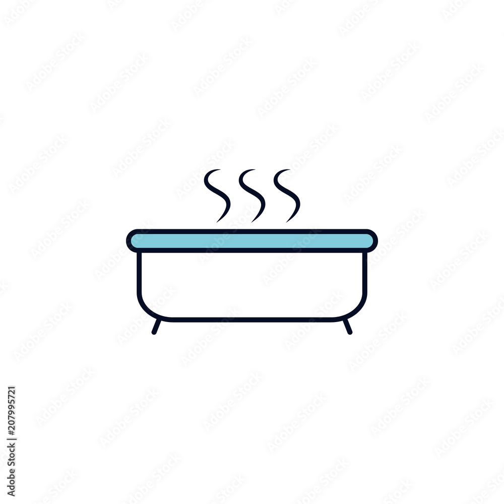 aroma bath outline icon. Element of colored spa icon for mobile concept and web apps. Thin line aroma bath outline icon can be used for web and mobile aroma bath outline icon. Element of colored spa icon for mobile concept and web apps. Thin line aroma bath outline icon can be used for web and mobile