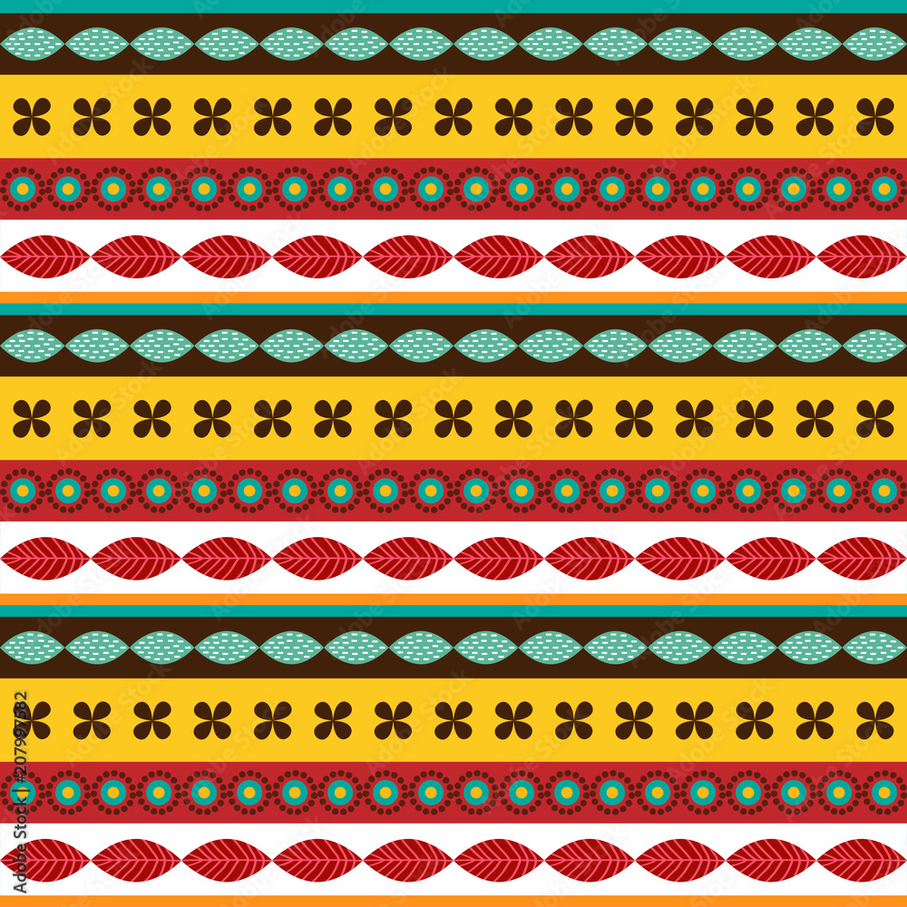 Mexican folk seamless pattern Mexican folk seamless pattern