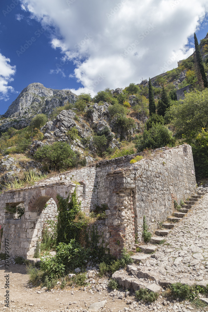 An abandoned rock house above Kotor, Montenegro.
