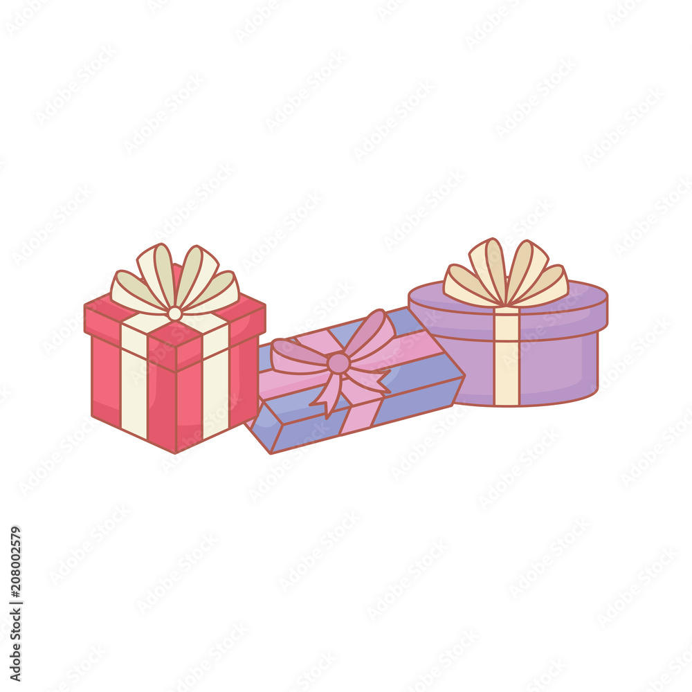 Obraz premium gift boxes icon over white background, vector illustration