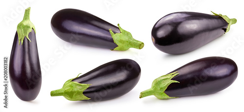 Eggplant isolated on white